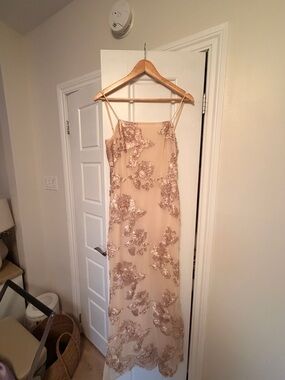 Floral Satin Detail Dress